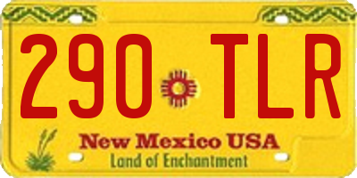 NM license plate 290TLR