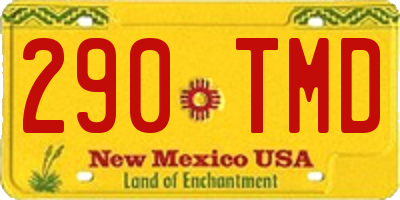 NM license plate 290TMD