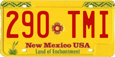 NM license plate 290TMI