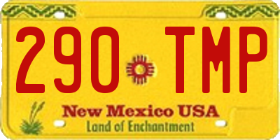 NM license plate 290TMP