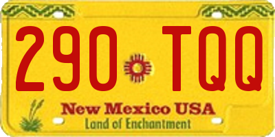 NM license plate 290TQQ