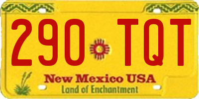 NM license plate 290TQT