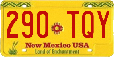 NM license plate 290TQY