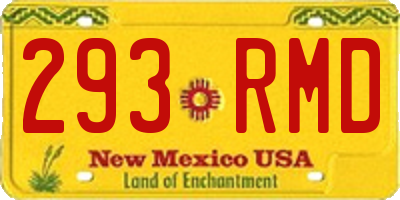NM license plate 293RMD