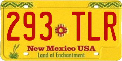 NM license plate 293TLR