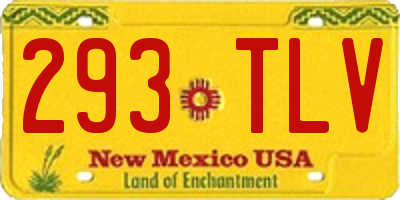 NM license plate 293TLV
