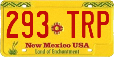 NM license plate 293TRP