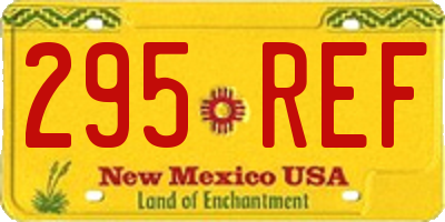 NM license plate 295REF
