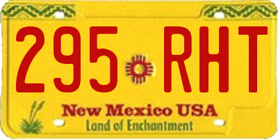 NM license plate 295RHT