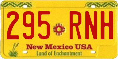 NM license plate 295RNH