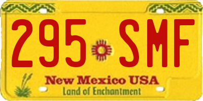 NM license plate 295SMF