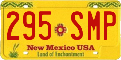 NM license plate 295SMP