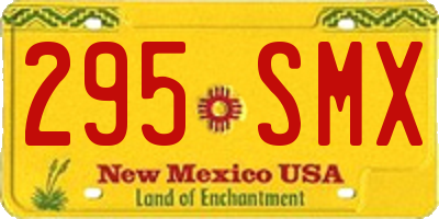 NM license plate 295SMX