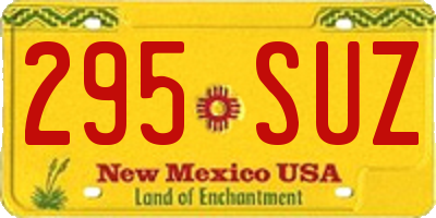 NM license plate 295SUZ