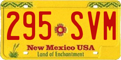 NM license plate 295SVM