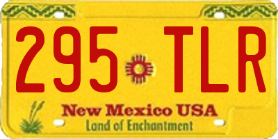 NM license plate 295TLR