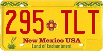NM license plate 295TLT