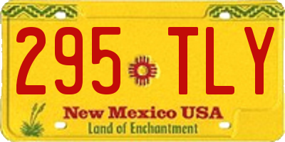 NM license plate 295TLY