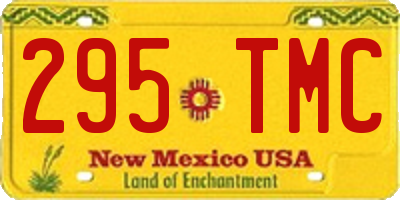 NM license plate 295TMC