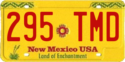 NM license plate 295TMD