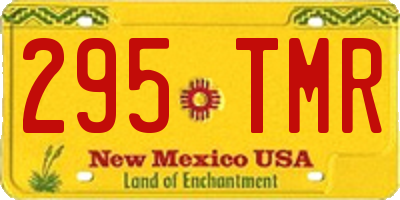NM license plate 295TMR