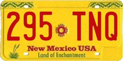 NM license plate 295TNQ
