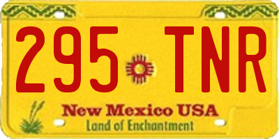NM license plate 295TNR