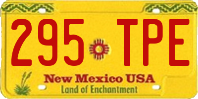 NM license plate 295TPE