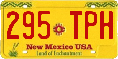 NM license plate 295TPH