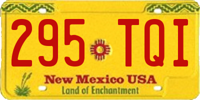NM license plate 295TQI