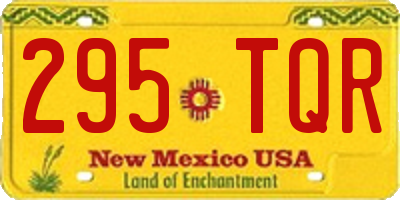 NM license plate 295TQR