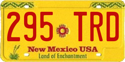 NM license plate 295TRD