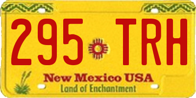 NM license plate 295TRH