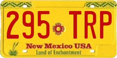 NM license plate 295TRP