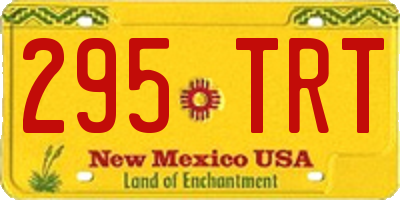 NM license plate 295TRT