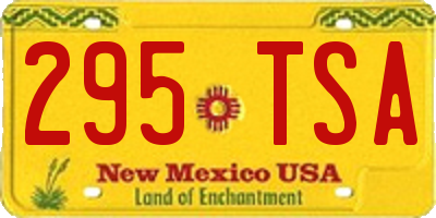 NM license plate 295TSA