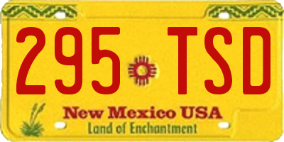 NM license plate 295TSD