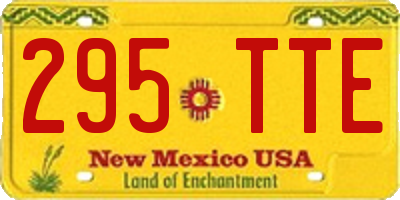 NM license plate 295TTE