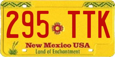 NM license plate 295TTK