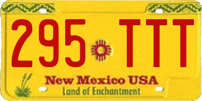 NM license plate 295TTT