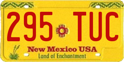 NM license plate 295TUC