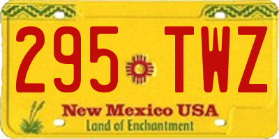 NM license plate 295TWZ
