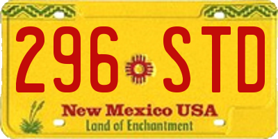 NM license plate 296STD