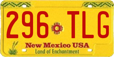 NM license plate 296TLG