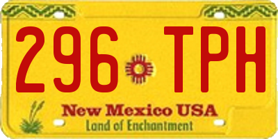 NM license plate 296TPH
