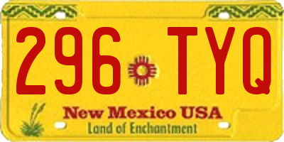NM license plate 296TYQ