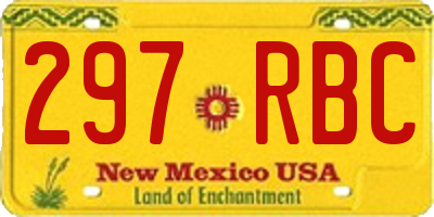 NM license plate 297RBC