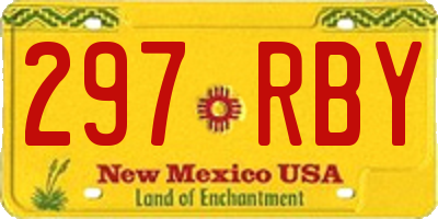 NM license plate 297RBY