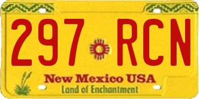 NM license plate 297RCN