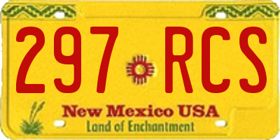 NM license plate 297RCS